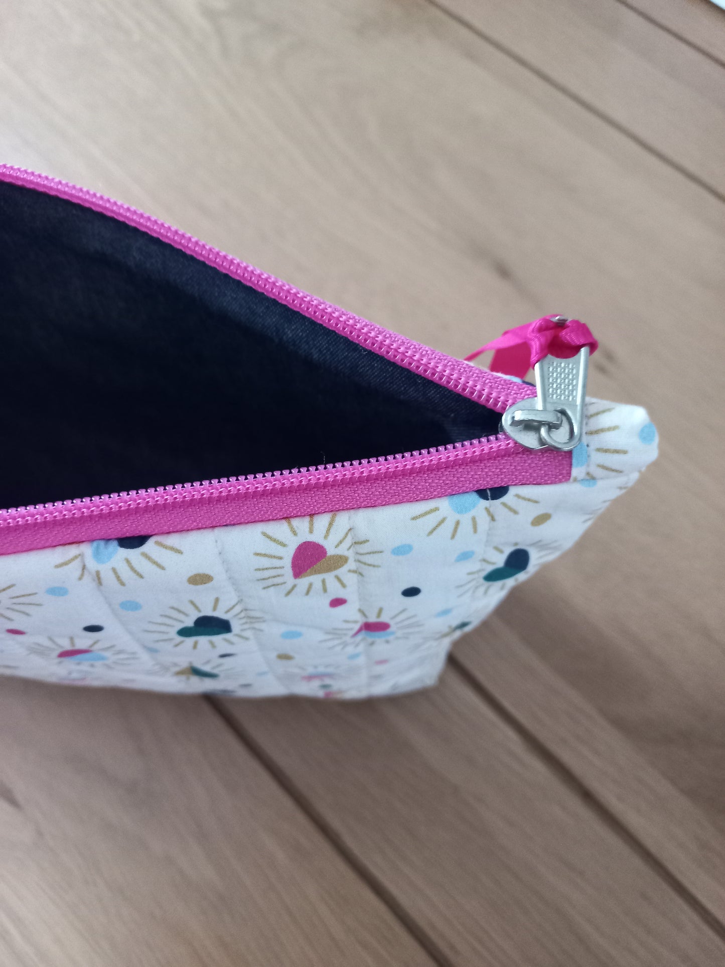 Trousse de toilette coeurs