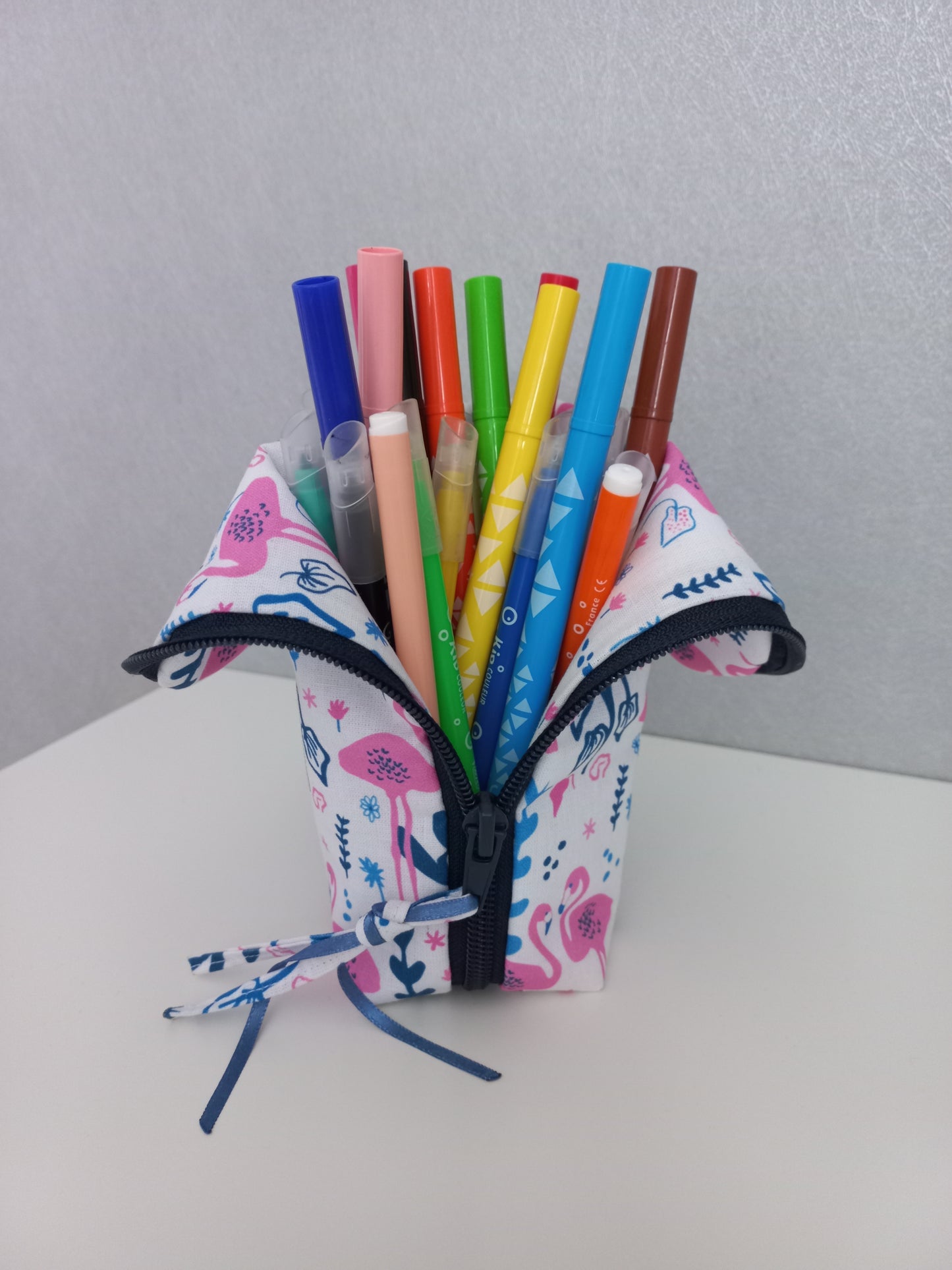 Trousse multi-usages flamands roses