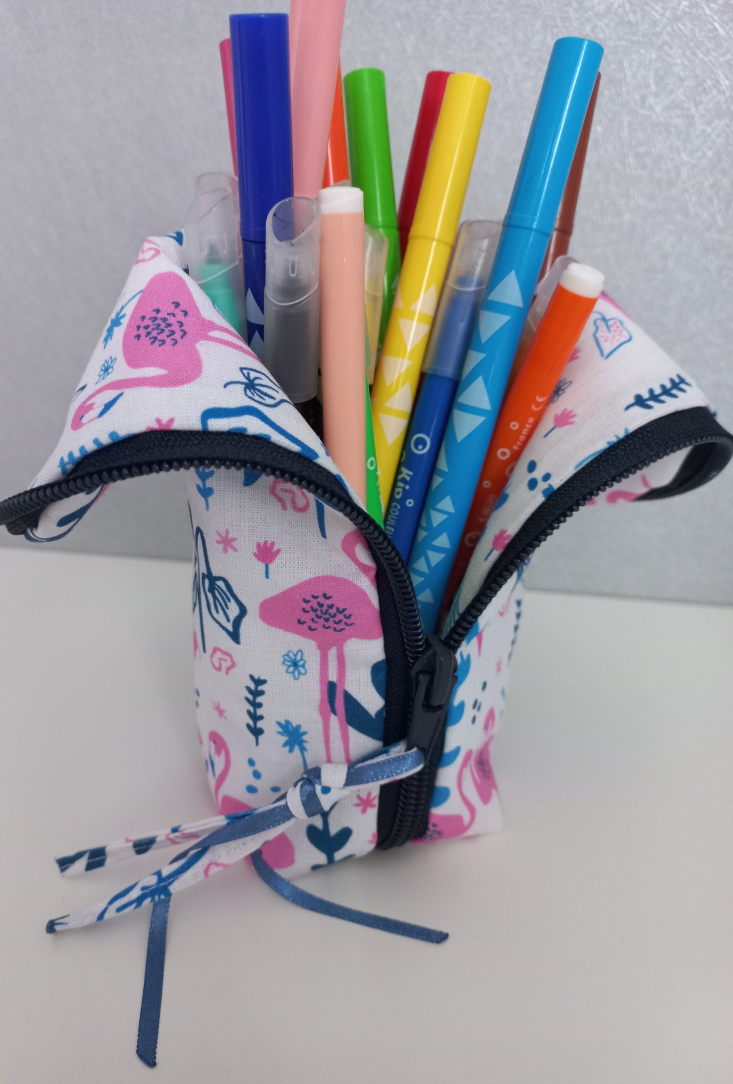 Trousse multi-usages flamands roses