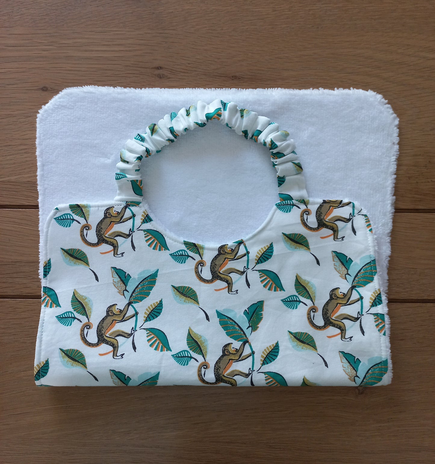 Bavoir à élastique singes