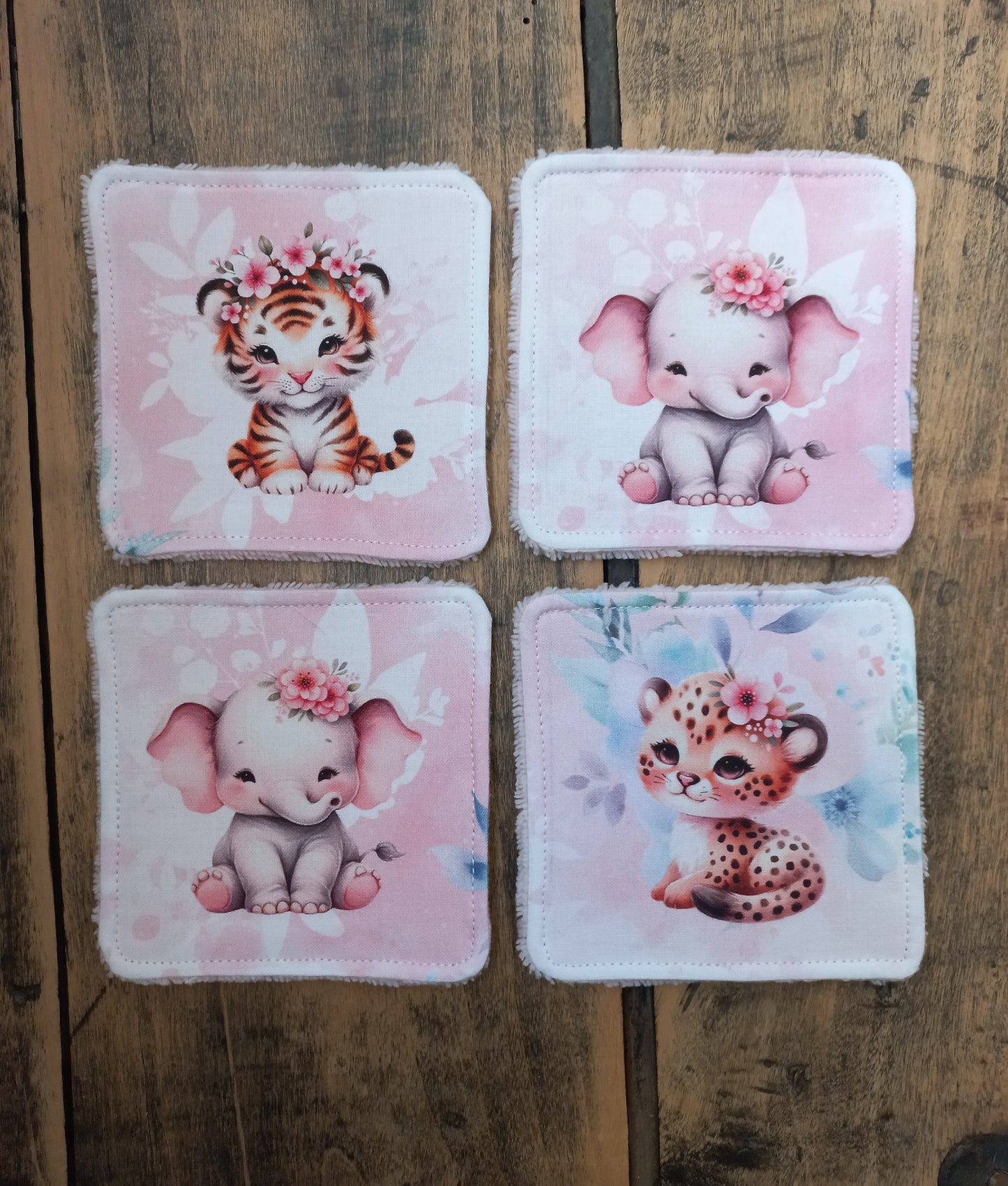 Lot de 4 lingettes