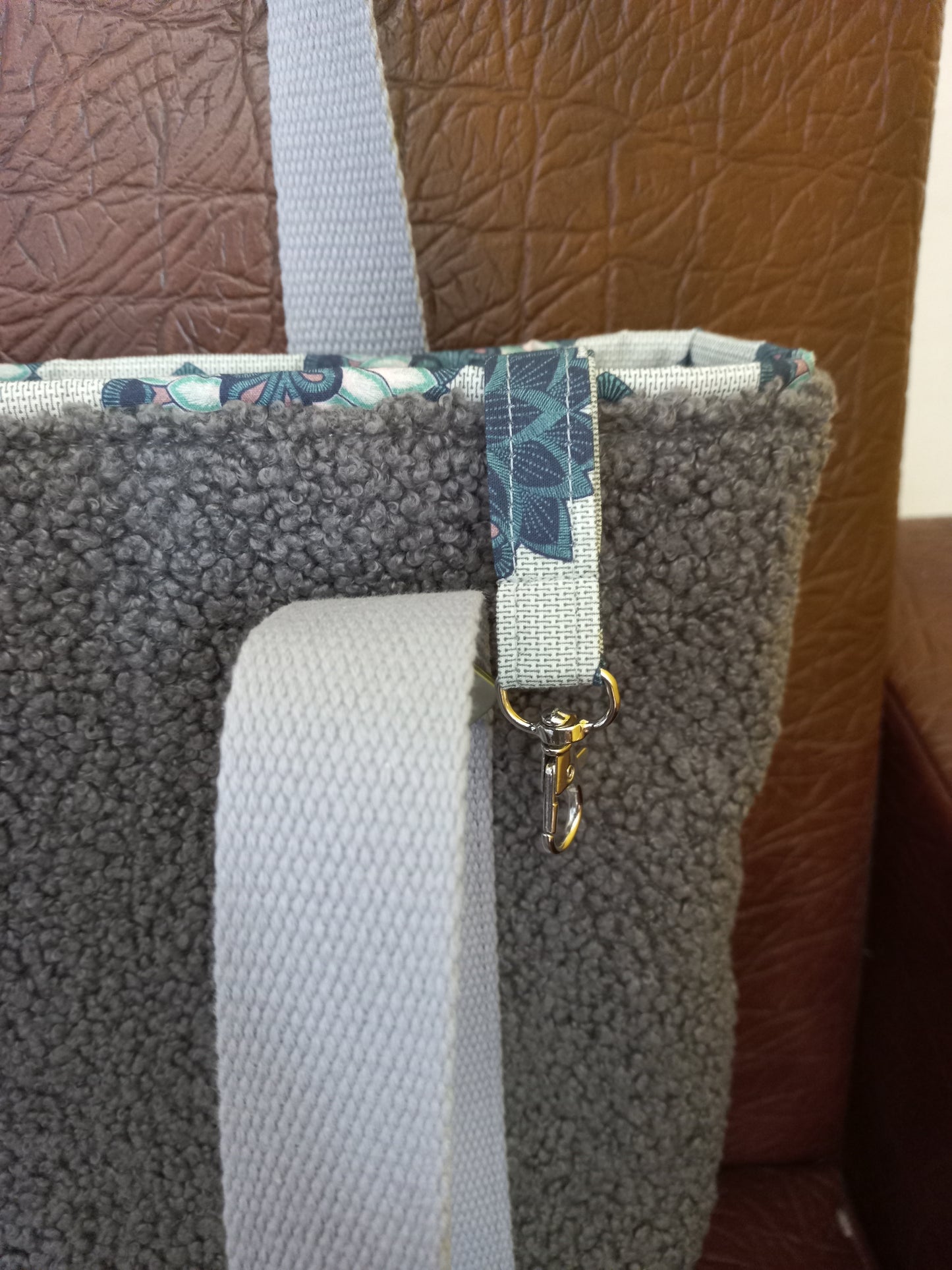 Sac cabas petit format sherpa et coton