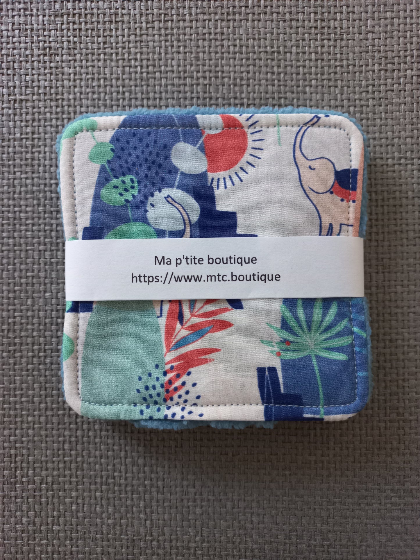 Lot de 4 lingettes éléphants
