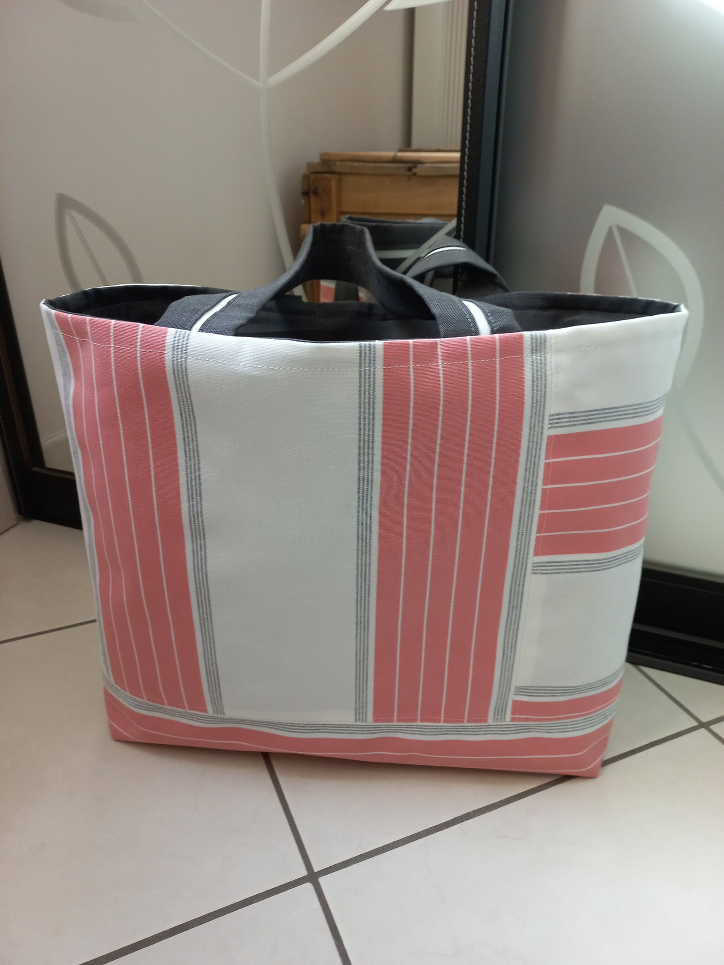Sac cabas plage grand format