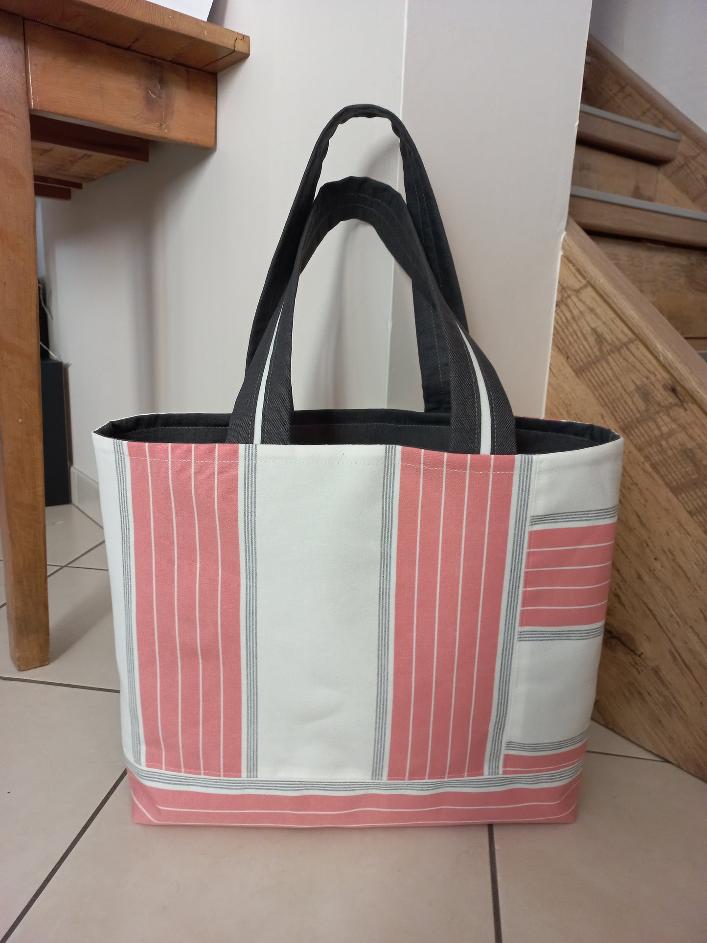 Sac cabas plage grand format