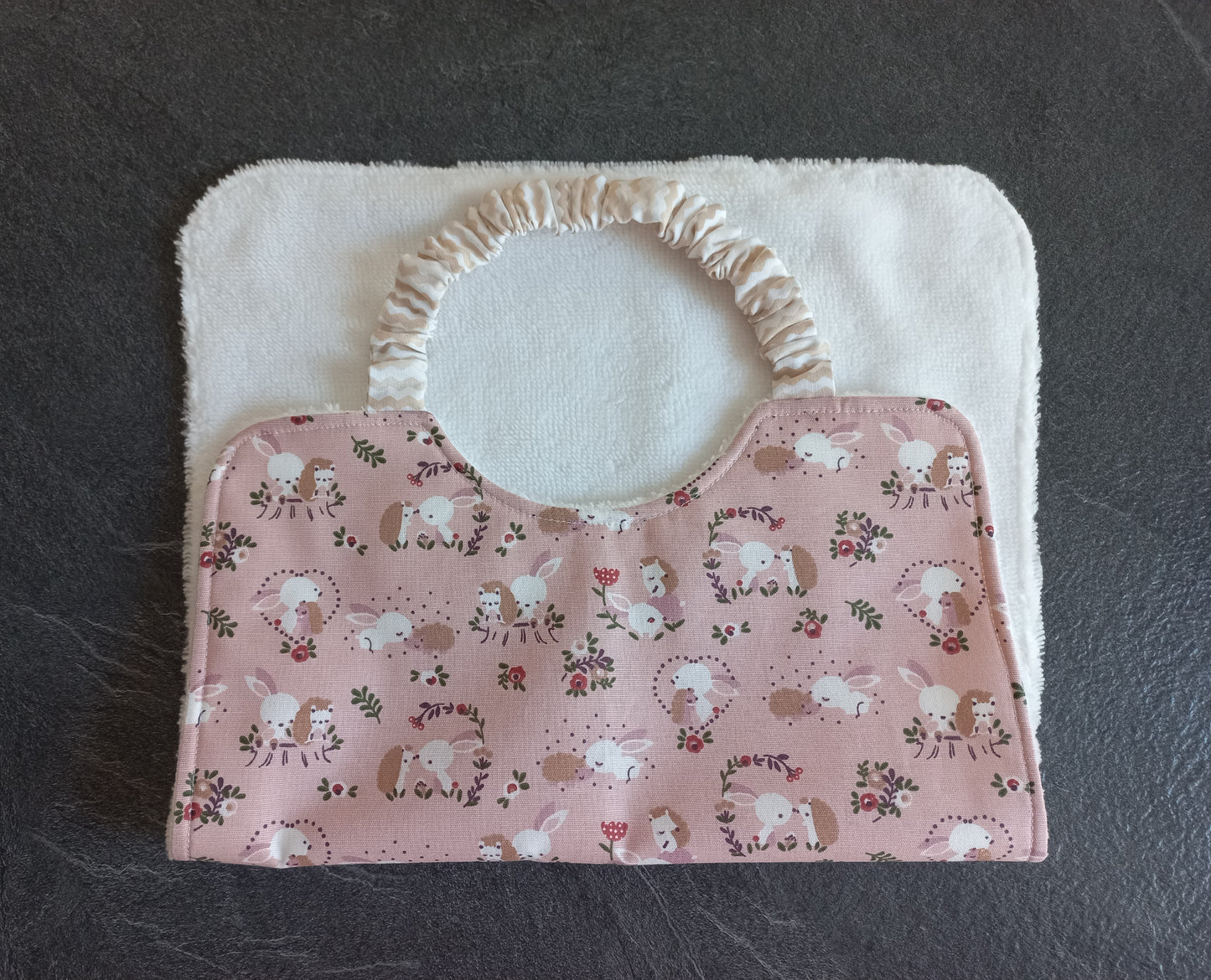 Bavoir à élastique fille