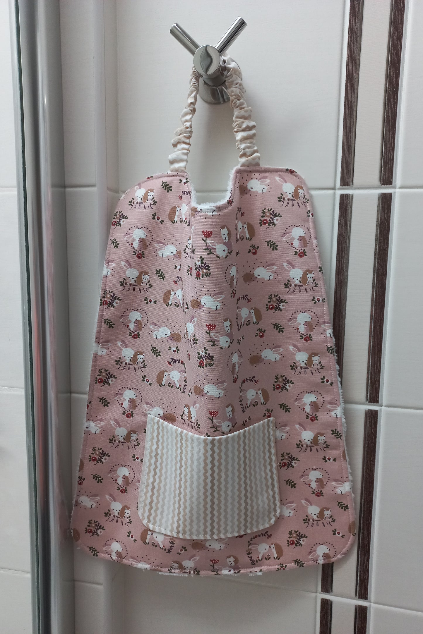 Bavoir à élastique fille