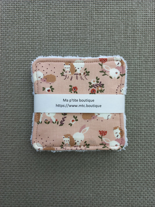 Lot de 4 lingettes fille