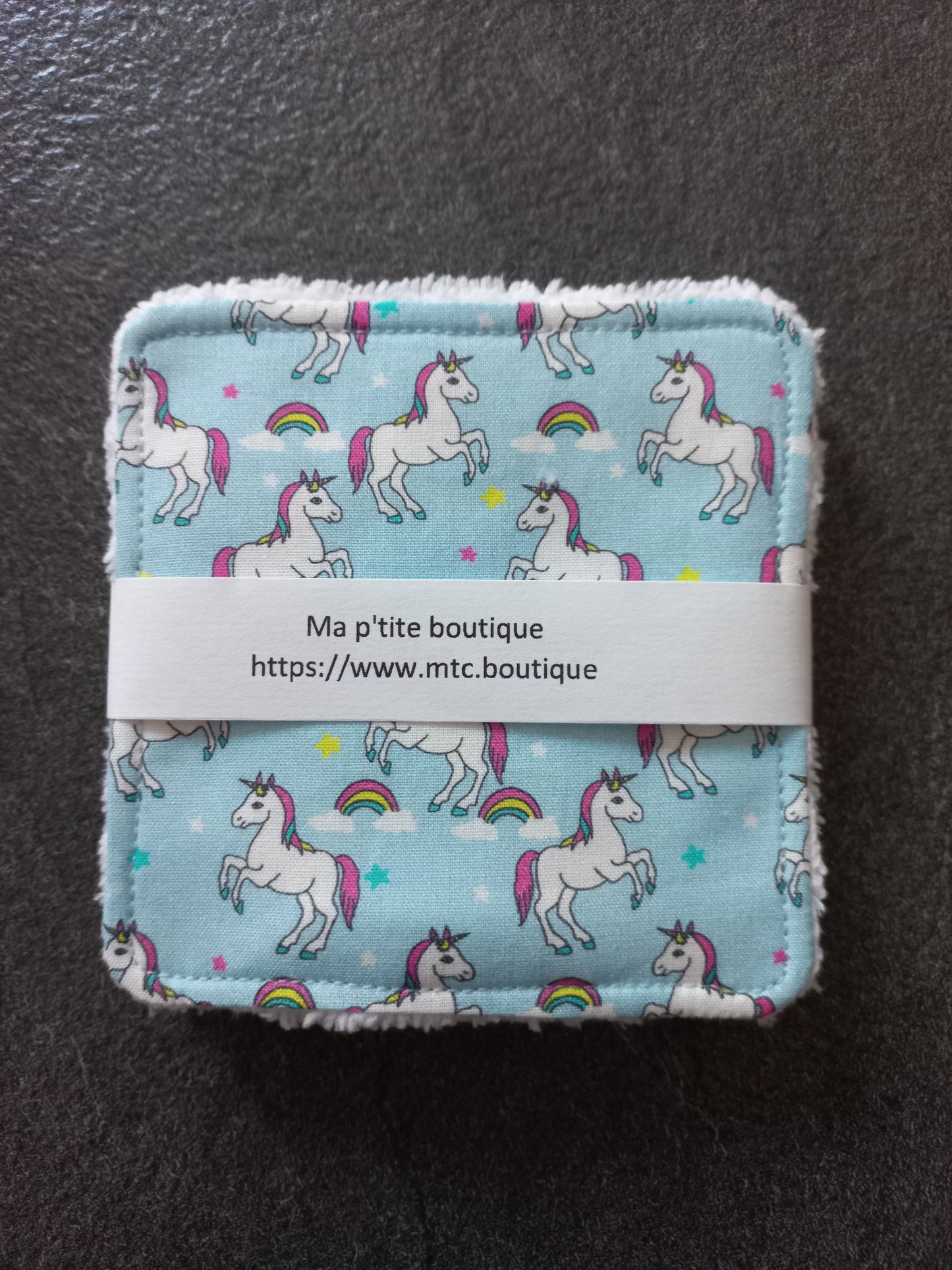 Lot de 4 lingettes licornes