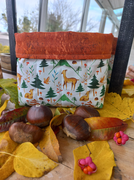 Panier motifs automne