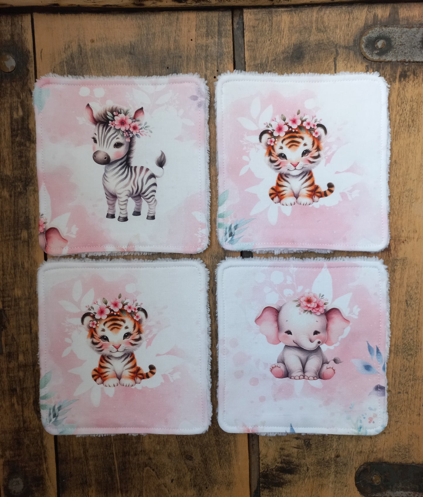 Lot de 4 lingettes grand format