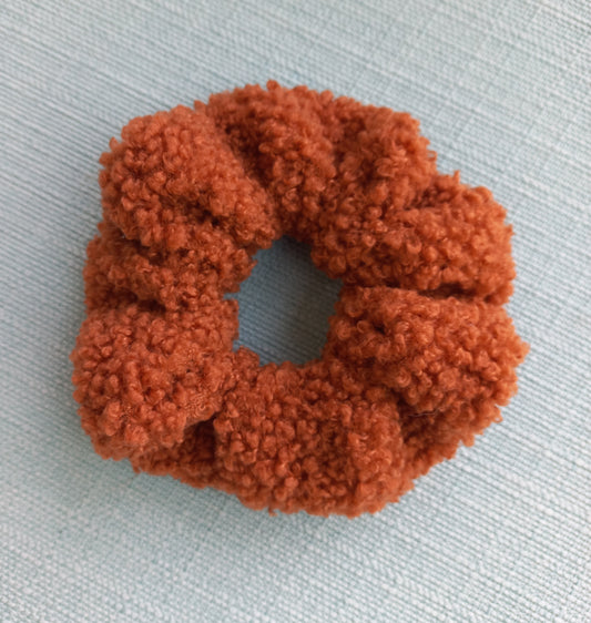 Chouchou fourrure synthétique sherpa