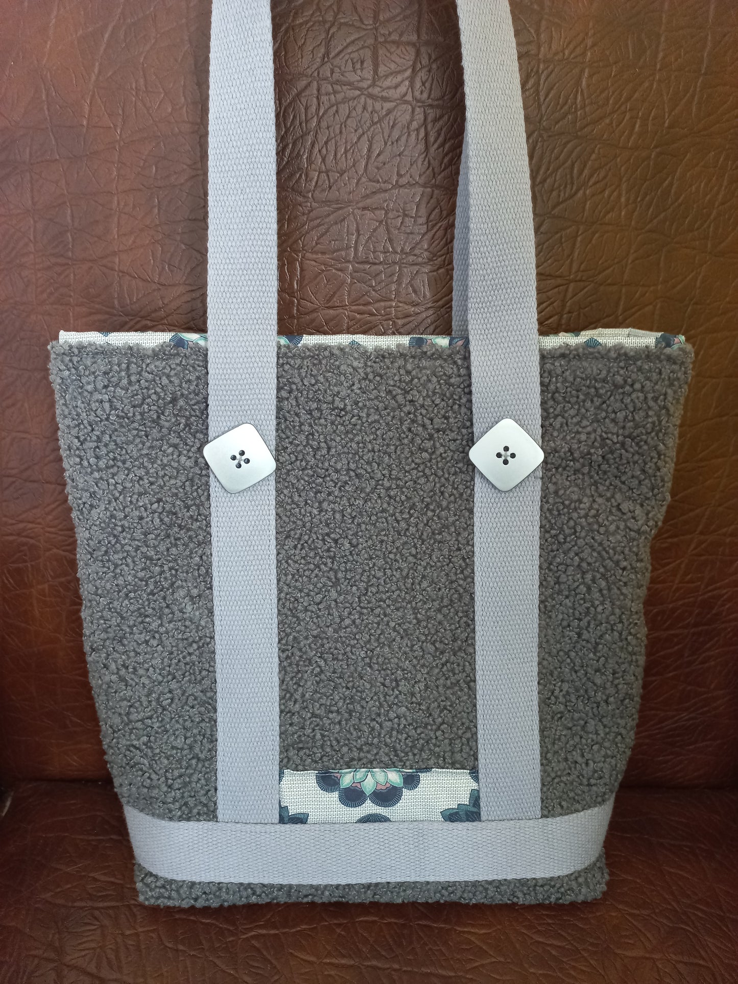 Sac cabas petit format sherpa et coton