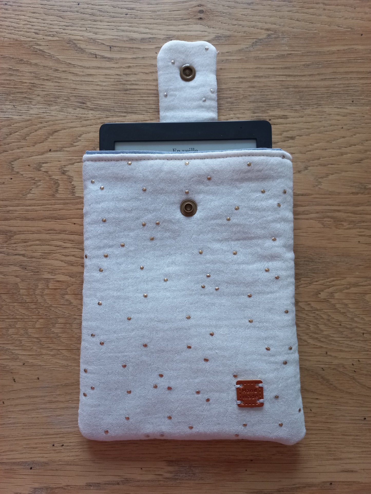 Pochette à liseuses double gaze pailletée