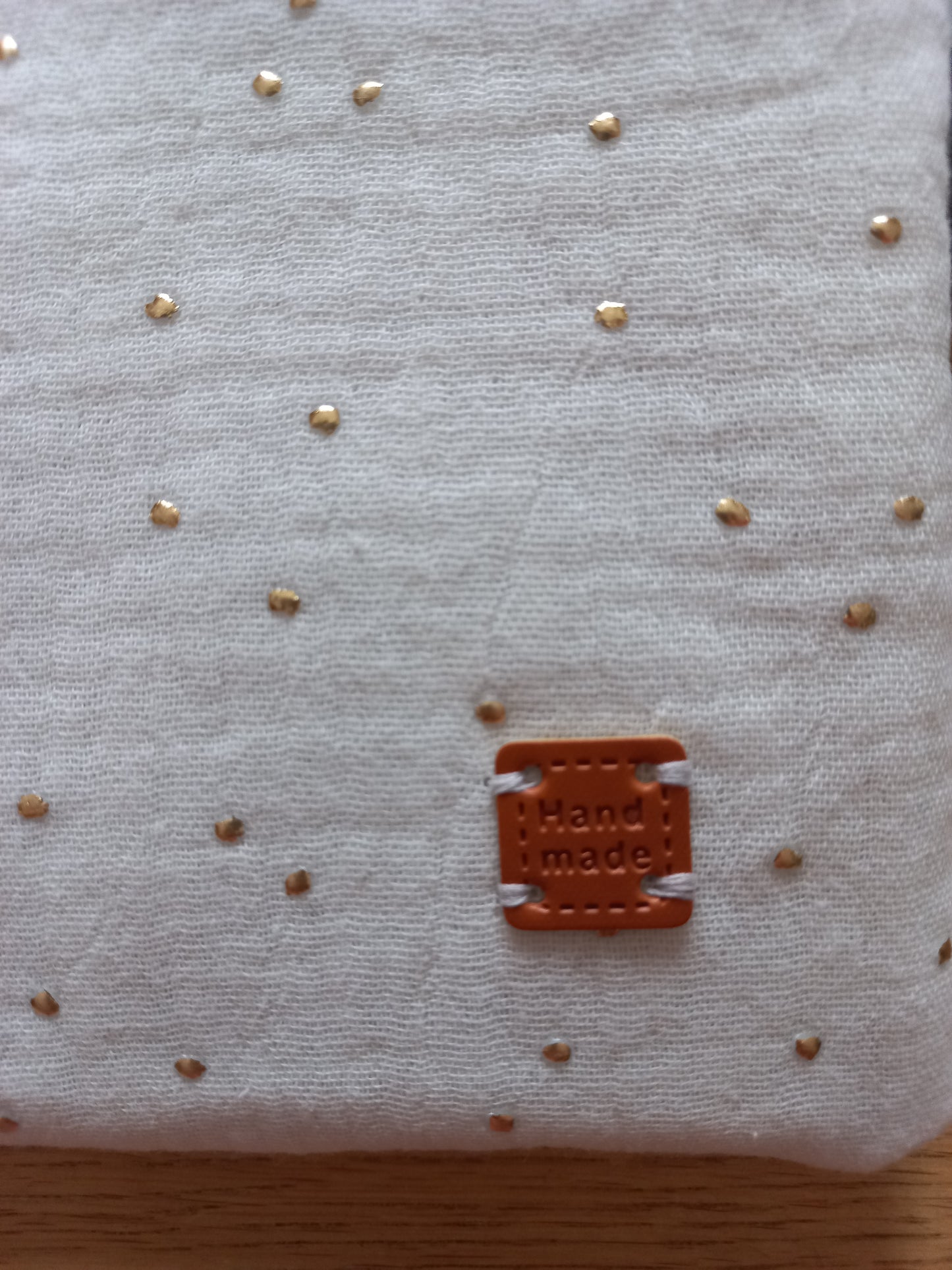 Pochette à liseuses double gaze pailletée