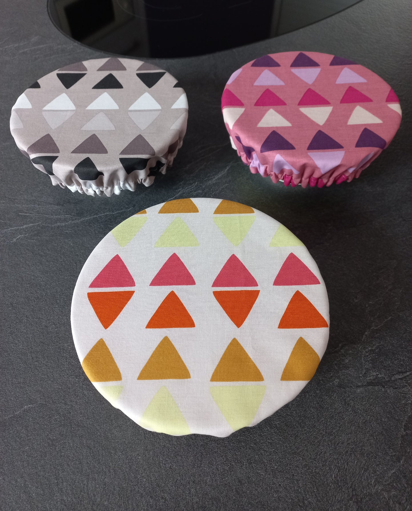 Lot de 3 couvercles alimentaires assortis