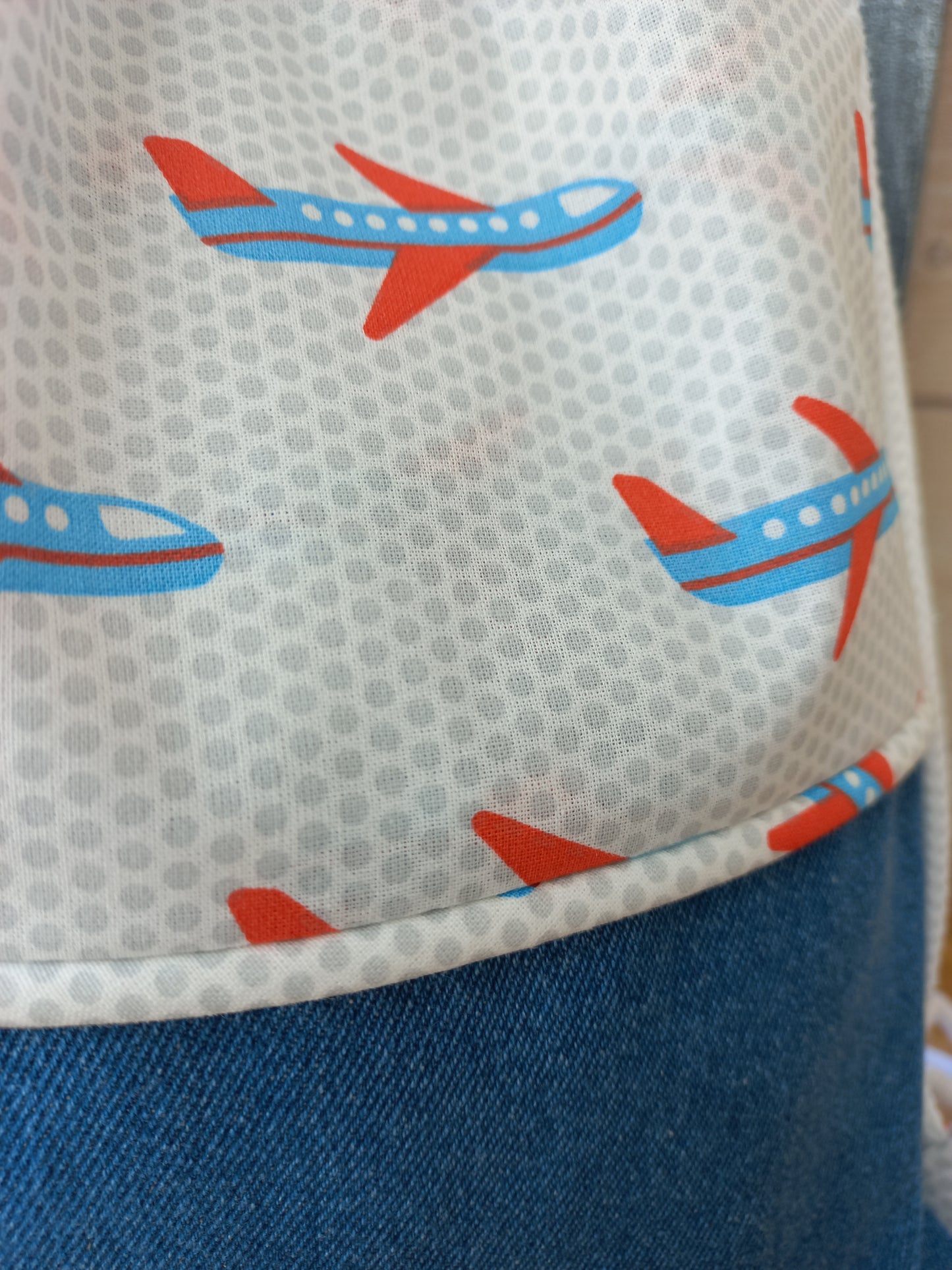 Sac à dos / Sac pochon jean et avions