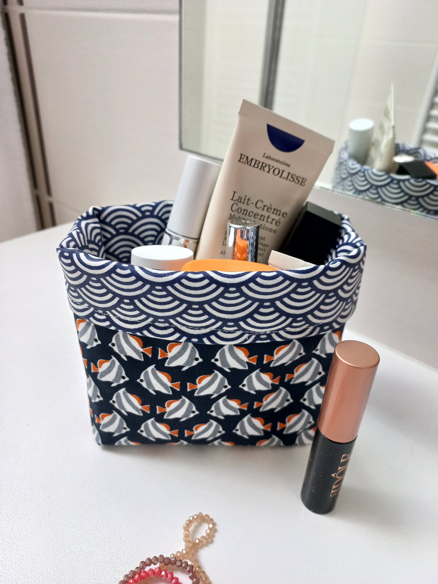 Panier multi-usages coton enduit