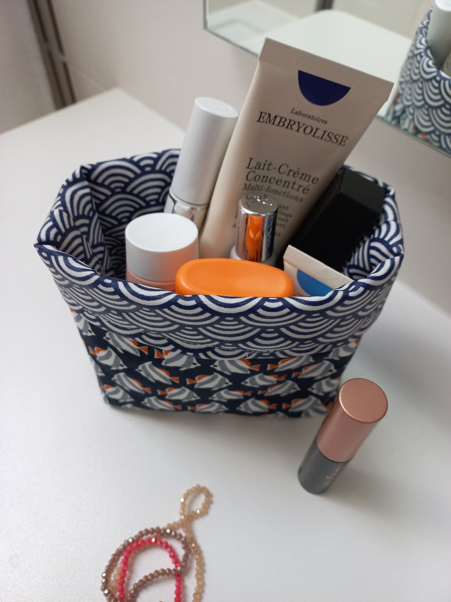 Panier multi-usages coton enduit