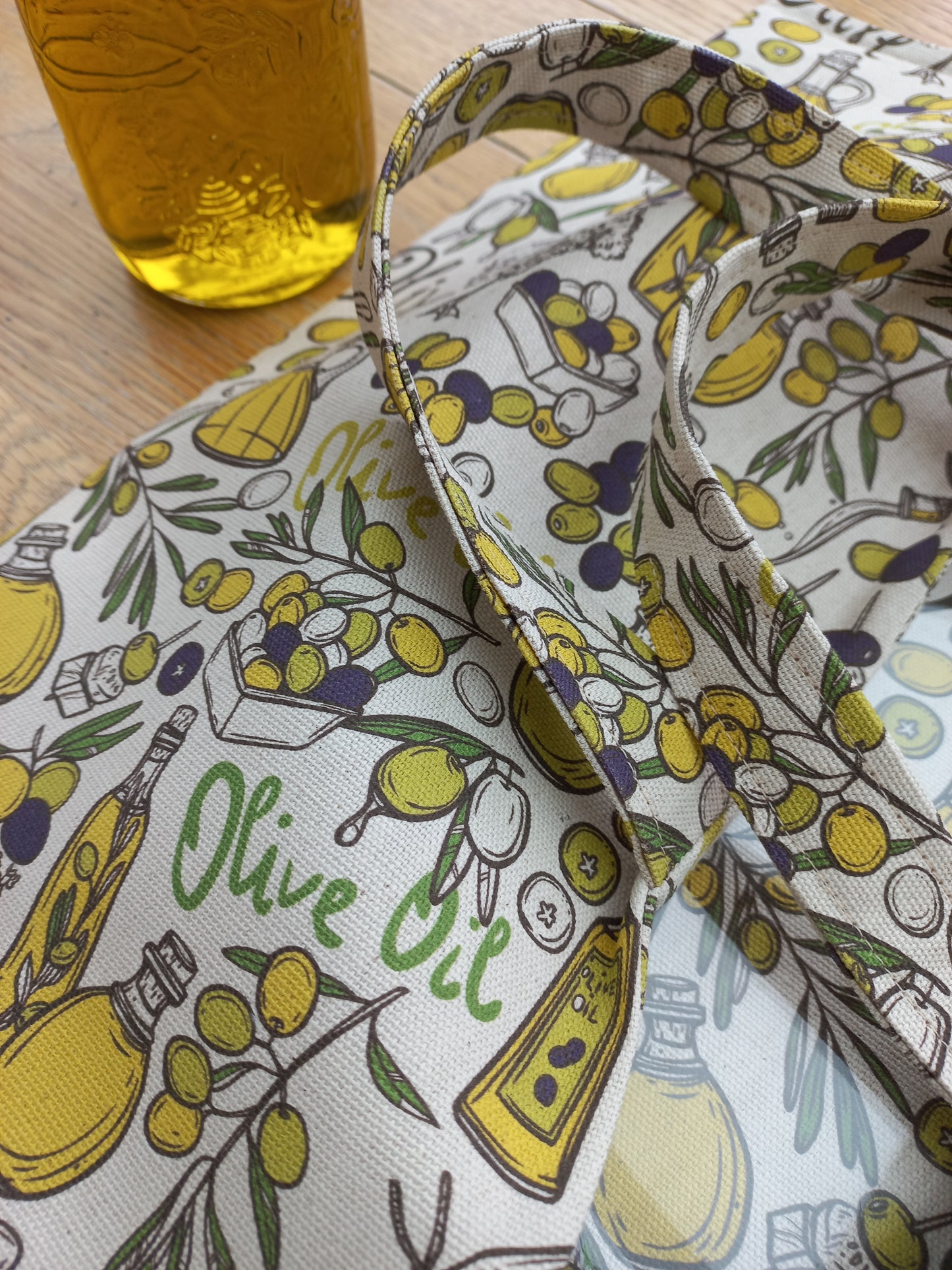 Sac à gâteaux, quiches et tartes imprimé olives