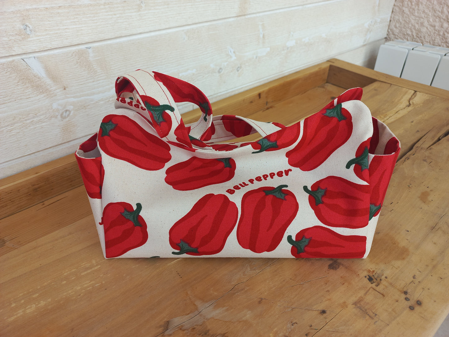 Sac de transport pour cakes imprimé poivrons
