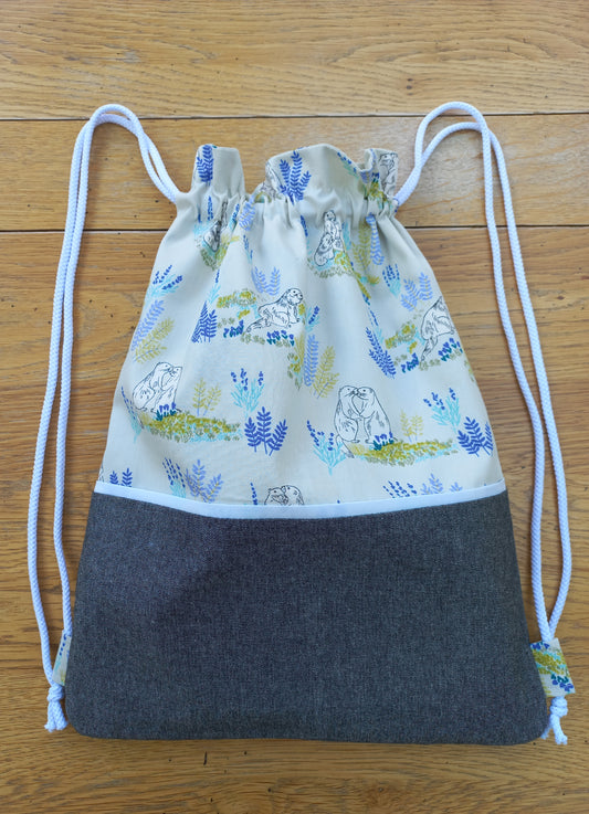 Sac à dos / Sac pochon marmottes