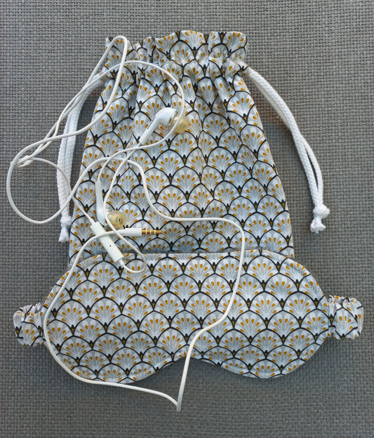 Ensemble masque de nuit et sac assortis
