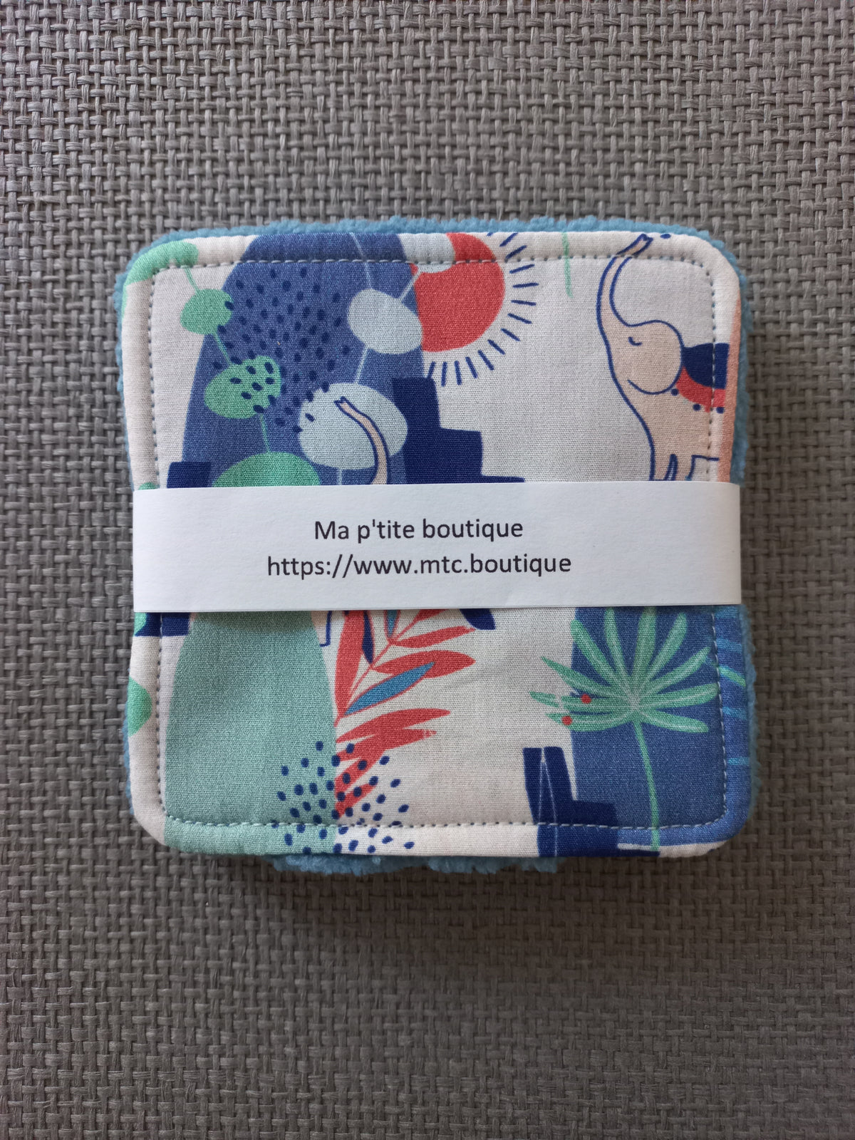 Lot de 4 lingettes éléphants